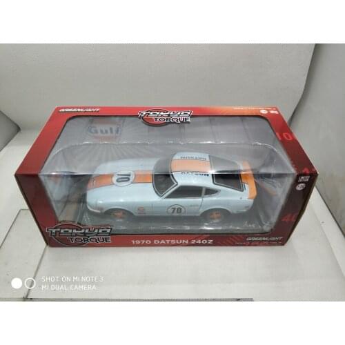 GREENLIGHT 1/24 1970 Datsun 240Z Demon race GULF car 70# Collector Edition Metal Diecast Model Car Kids Toys Gifts