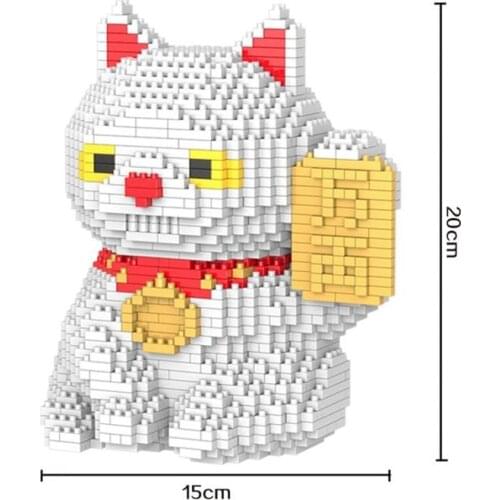 HC Magic Blocks Cartoon Assembling Blocks DIY Plastic Building Bricks Toys Big size cat Educational Toys Children 9027-9028
