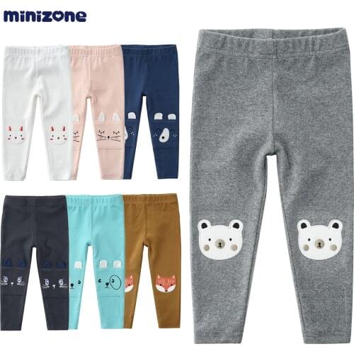 Minizone leggings pants cotton unisex cute leggings