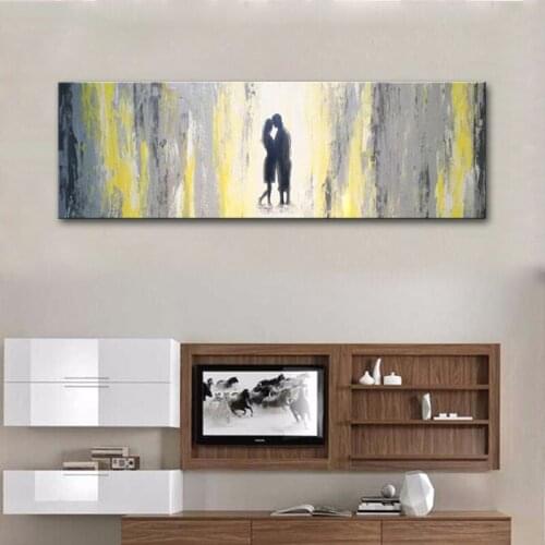 Canvas Art Handmade Modern Colorful Oil Paintings Wall Picture Abstract Figure Painting For Living Room Wall Decoration Unframed