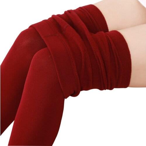 Fall Winter Thick lined Fleece Velvet Warm Slim Thin Women Leggings Multicolor Stretch Wholesale and Dropshipping Leggings