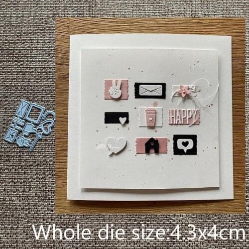 XLDesign Craft Metal Cutting Dies stencil mold Mini accessories decoration scrapbook Album Paper Card Craft Embossing die cuts