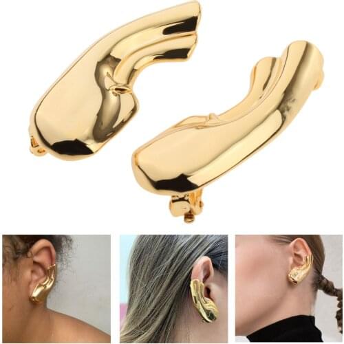 Fashion Womens Girls Small Clip On Earrings Auricle Gold Jewelry Gifts