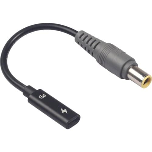 Laptop C Charger Usb C-Type Pd Charging Cable 7.9 Male Straight With Chip Adapter Cable Suitable For Lenovo Thinkpad E420 E430
