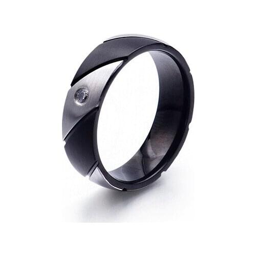 New steel ring creative twill double color personality ring couple ring