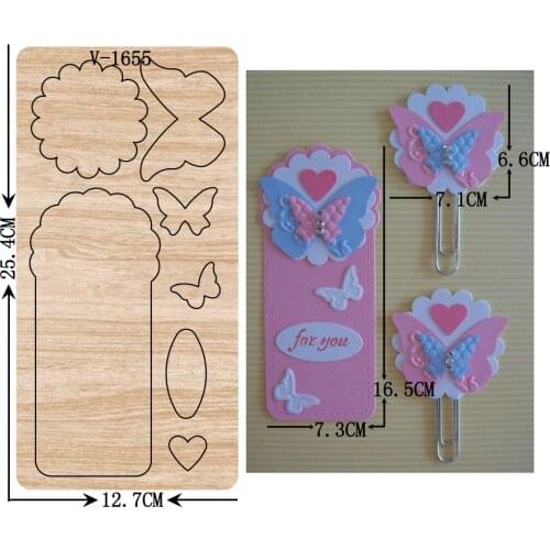 New butterfly wooden dies cutting dies for scrapbooking Multiple sizes V-1655