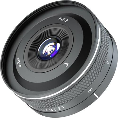 Rock Star 27mm F2.8 micro-single Portrait Street view Large aperture fixed-focus lens is suitable for E/FX/M43/EFM/Z/L