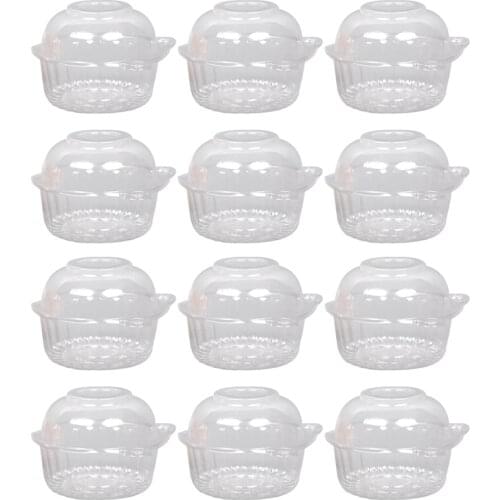 Disposable Cup Cake Boxes And Packaging Transparent Cat Head Shaped Plastic Pastries Box Cupcake Muffin Dome Holder Case