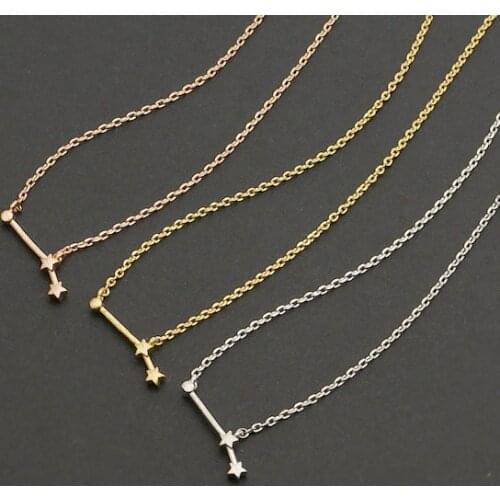 Daisies New Pendant Necklace Aries Zodiac Sign Astrology Necklace Constellation Star Sign Necklaces For Women Jewelry 10pcs/lot