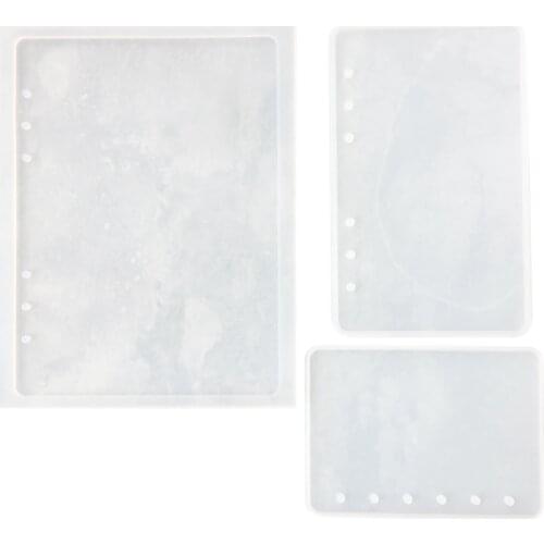 PPYY NEW -A7/A6/A5 Notebook Shape Silicone Mold DIY Resin Book Mold Crystal Epoxy Silicome Mold Transparent Book