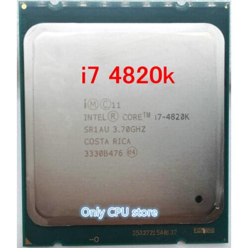 Free shipping intel i7-4820k i7 4820K(3.7Ghz/10MB/4 cores/Socket 2011/5 GT/s DMI)Desktop CPU scrattered pieces