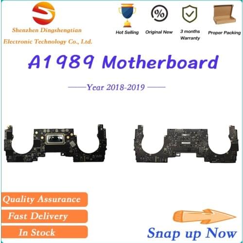 Tested A1989 Motherboard for MacBook Pro Retina 13" A1989 Logic Board With Power Button 820-00850-A 2018