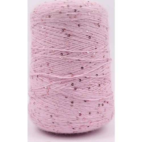 2021 Year New style Yarn пряжа 50g/Ball Mink +3MM Sequin yarn DIY Knitted sweater Hat knitting wool Plush accessories