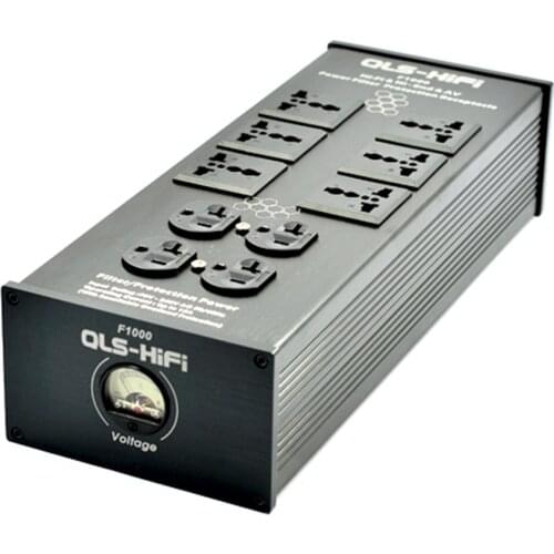 QLS-HiFi F1000 F-1000 Power socket Filters HiFi Super Audio Power Purifier Filter AC t Power supply