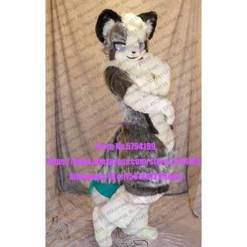 Customized Available REAL PHOTO grey white CAT full sets dog Suit fursuit Costume fox Party Fancy Dress Carnival Gift
