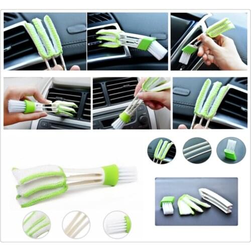 2PCS Car Air Conditioner Vent Outlet Cleaning Brush SLIT Cleaner Duster Brush for Lexus LF-Gh SC IS250C HS SC430 LS600h