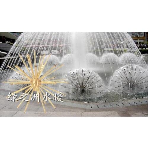 3 crystal ball nozzle dancingly nozzle water features nozzle tube fountain head copper material