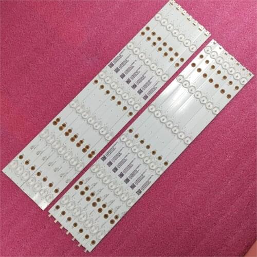 14PCS LED backlight strip for 49PUS6401 49PUH6101 49PUS6762 49PUS6272 LB49016 V1_00 GJ-2K16-490-D712-P5-R/L 01N21 01N22 TPT490U2