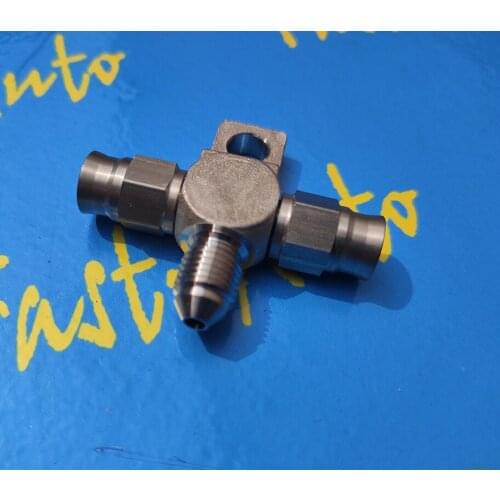 Stainless Steel 3 way AN3 3an an-3 ptfe brake fitting 1 male 2 female fitting