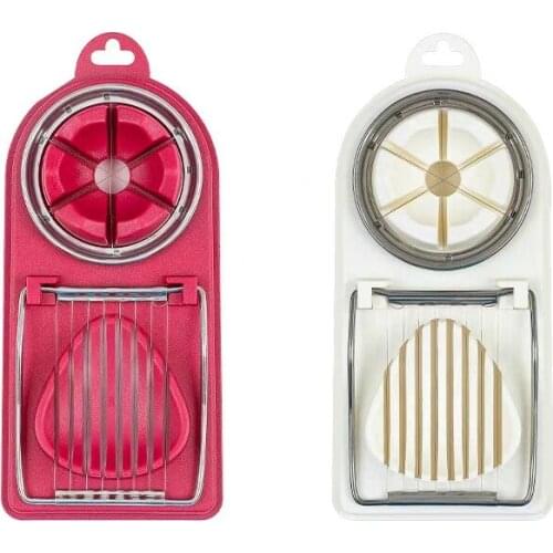 Japanese-style two-in-one egg cutter,dual-use multi-function egg slicer,Songhua egg preserved egg divider kitchen gadgets