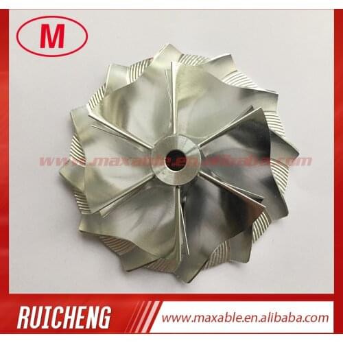 TD04 49.00/64.89mm 6+6 blades high performance reverse turbocharger billet/milling/aluminum2618 compressor wheel