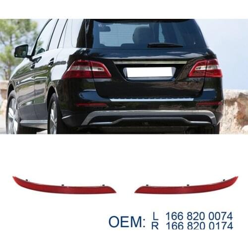 Rear Bumper Reflector Light Trim Warning Lamp for Mercedes-Benz W166 ML63 ML350 ML550 2012-2015 1668200174 1668200074