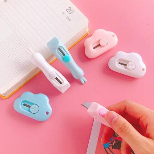 1PCS Cute New Mini Small Pocket Sized Craft Wrapping Box Paper Envelope Cutter Utility Knife Letter Opener Student Art Supplies
