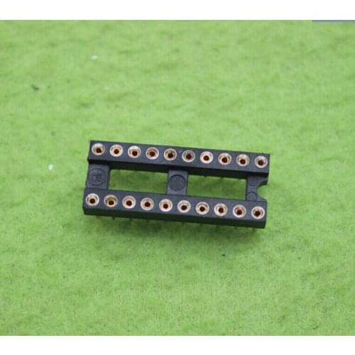 100pcs 20 Pin 2.54mm DIP SIP Round IC Sockets Adaptor Solder Type
