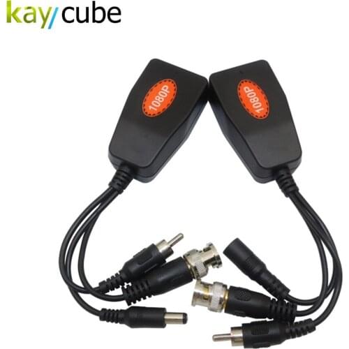 1080P BNC RJ45 UTP Cat5E/6 Cable Video Audio Power CCTV Balun Interference Rejection AV Balun AHD Transformer