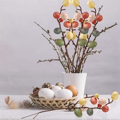 5 Branches Easter Egg Decor DIY Easter Eggs Easter Flower Arrangement Egg Chic Delicate Eggs DIY Eggs Decorative Egg For Home