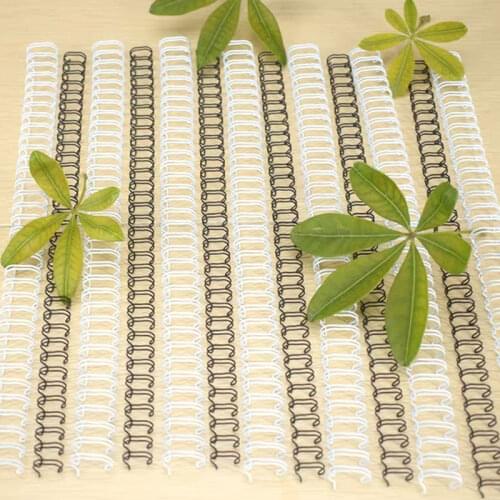 50Pcs/Box 15.9/19/22.2/25.4mm 23 Rings 2:1 Pitch Steel Iron Double Loop Calendar Binding Wires For Loose-Leaf Notebook Office