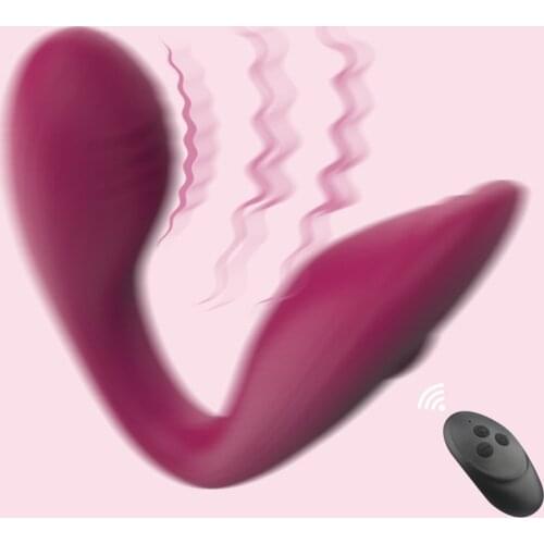 Wireless Remote Control Vibrator Sex Toys For Women U Shape Vibrator Double Penetration Clitoris Stimulator Female Masturbator