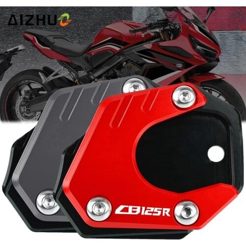 CB125 R Motorcycle CNC Foot Side Stands Extension Pad Support Plate Enlarge Stand FOR HONDA CB125R CB 125R 2018-2021 2020 2019