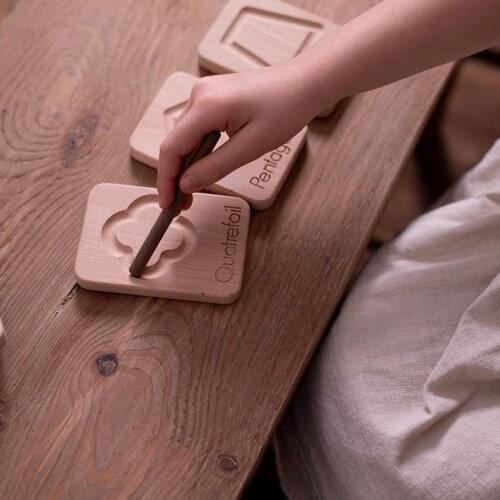 Wooden Geo Board - Geo Board - Preschool Toy - Natural Wood Toy - Montessori Sensory Board - Toddlers Toy Gifts