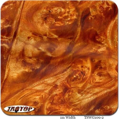 TSA109-2 1M*10M Golden Wood Patrtern Hydro Graphics Water Transfer Printing Film
