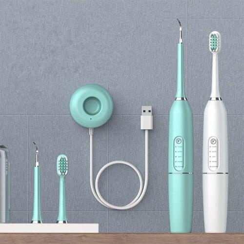 Gaodear Electric Ultrasonic Sonic Dental Scaler Tooth Calculus Remover 5 Mode Cleaner Brush Dentist Kit Tool Whiten Teeth Tartar