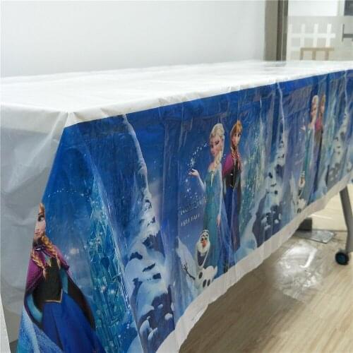 1/pcs Elsa And Anna Party Supplies Disposable Tablecloth /Birthday Party Decorations Kids