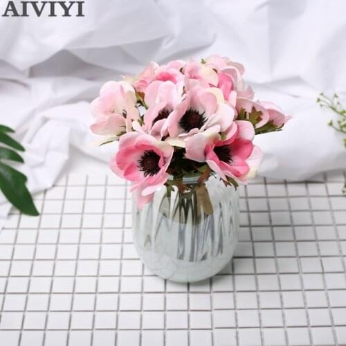 6 head artificial butterflies put a bunch of Phalaenopsis Christmas New Year decoration wedding bouquets home decoration