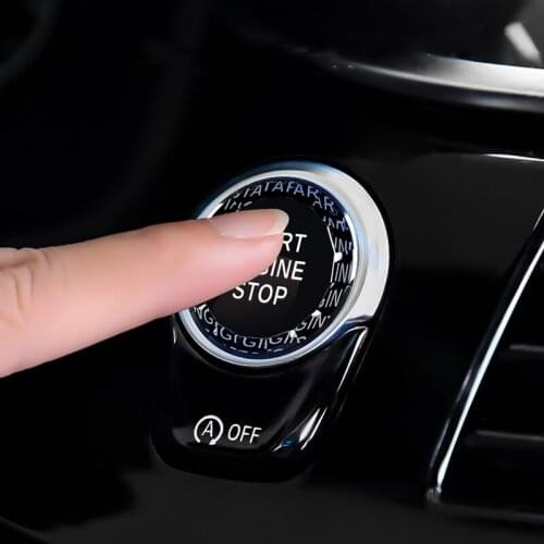 Car Engine One-button Start and Stop Crystal Decoration for BMW 1/2/3/4/5 Series X1x3x5 F30 G30 Car Ignition Start Button