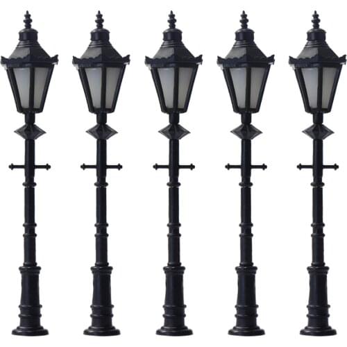 5pcs 1:50-1:200 Model Railway Lamps Street Lights Z N HO OO O Scale LEDs