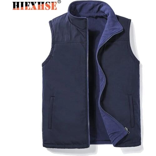 Men Warm Zip Casual Fleece Vest Spring Male Waistcoat Autumn Warm Sleeveless Jacket Outdoor Climbing Hiking Gilets Coat