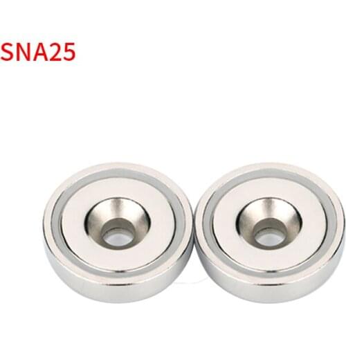 Neodymium Cup Holder Magnet Holding Force Rare Earth Magnets Holder With Countersunk Hole Round Base Pot Magnet Fishing D23/32