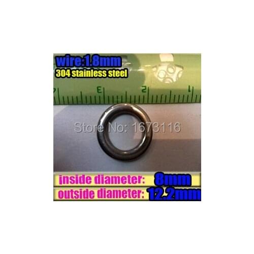 2015new lures ring fishingsolid ring boat accessories wire:1.8mm OD12.2mm quantily 30pcs