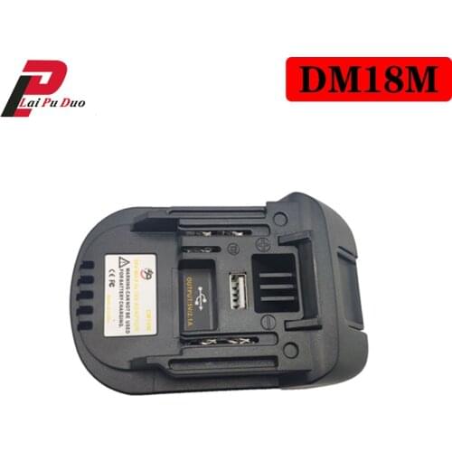 DM18M Battery Convertor Adapter 20V To 18V For Dewalt For Mikwaukee to Li-Ion Charger For MAKITA BL1830 BL1850