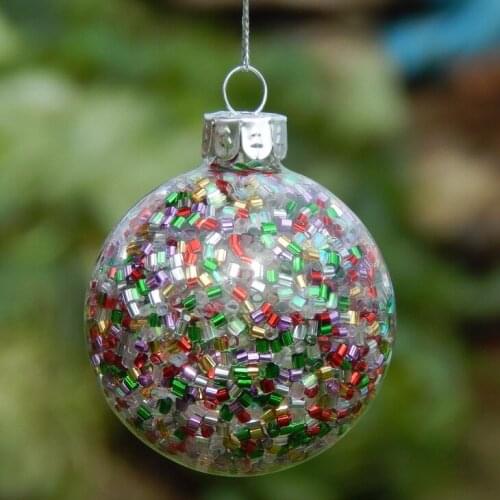 Painted balls Christmas tree decorations Glass crafts