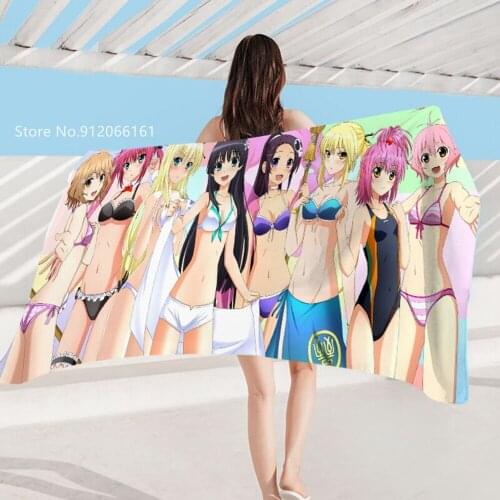 The World God Only Knows Beach Bath Towel Japan Anime Toallas De Playa Grandes Blanket Swimming Surfing Poncho Beach Pad