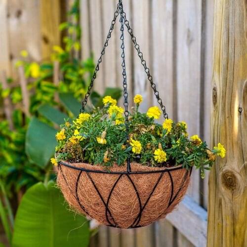Hanging Coconut Flower Pot Basket Liners Planter Replacement Palm Cushion for Flower Basket And Flowers Pot Decoration