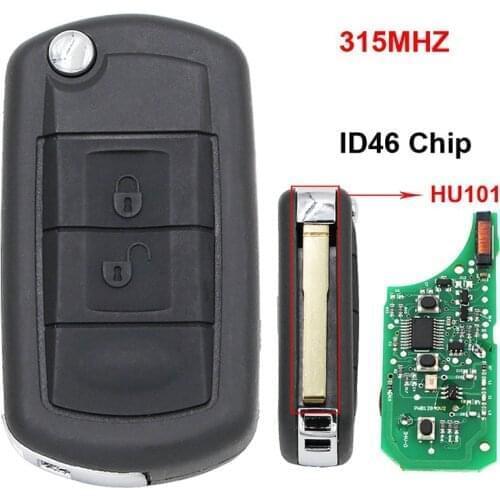 CN004001 Aftermarekt 3 Button Remote Key For Land rover Discovery Flip key With 315Mhz PCF7941 Chip (Narrow Blade)