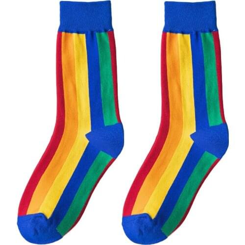 Casual Women and Men Socks YZ-S-ZZ-0020 2021 Fashion Cotton socks with high quality of mid-calf length socks