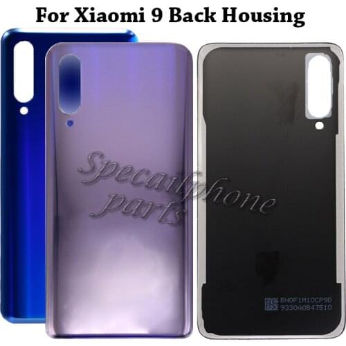 For Xiaomi Mi 9 Back Battery Cover Glass Housing for Xiaomi mi9 M1902F1G Back Housing Rear Case Replacement